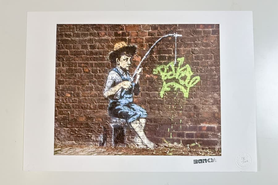 Lithografie nach Banksy, limitiert